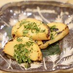 割烹 はらだ - 焼きものその2　たけの子木芽焼