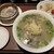 黄鶴 - 料理写真:セットの全容です。麺はスープの下に隠れちゃってます。