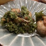 海 - 海苔と牡蠣の揚げたもの