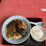 中国料理　東華園 - マーボナス焼き麺ライス付き