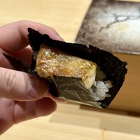 鮨 つきうだ - ノドグロの手巻き