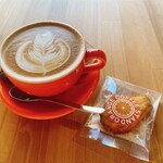 orange coffee stand - 