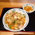 日高屋 - 中華丼 640円