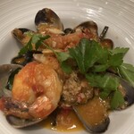 Taormina Sicilian Cuisine - 海の幸のイカスミ入り自家製パスタ