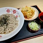 Irorian Kiraku Soba - ざるそば、かき揚げ