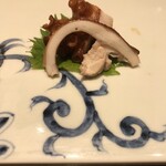 鮓 きずな - 明石タコのぶつ切り　わさびとお塩をつけて