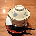 すみや亀峰菴 - 京こかぶ鴨射込み　吉野餡　生姜　柚子