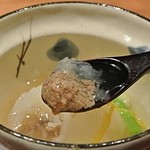 すみや亀峰菴 - 京こかぶ鴨射込み　吉野餡　生姜　柚子