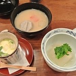 すみや亀峰菴 - 御雑煮・茶碗蒸し・吹き出し大根