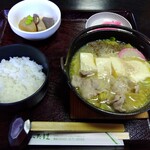 ふたば - 肉鍋定食　1050円