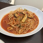 洋麺亭 スパジオディルッソ - 確か前に来た時Mサイズにして大変な目に遭ったよ。オーダーするならRかSがいいよ(一敗)