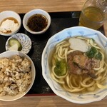 おいしい時間 - 【ソーキそば＆じゅ〜しぃご飯セット】副菜にジーマミー豆腐がつくのですが、ピーナッツアレルギーについてもきちんと聞いてくださいました。