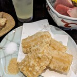 魚鈴 - とうもろこしの天ぷら　380円