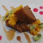 BALInese Restaurant BUNGA LOTUS - 自家製パンプキンケーキ ～パームシュガーソース～ アップ