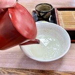 Shiyou Getsu - 蕎麦湯は先ずはストレートで、次に蕎麦つゆで楽しみます