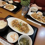 東海酒家 - 油淋鶏＋c鶏肉葱ソースかけ