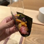 奥 - トロたく、うに、キャビア