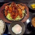 豚屋食堂 - 温玉とんテキ定食　980円