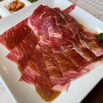 焼肉徳寿 - 和牛炙りカルビセット（特盛）