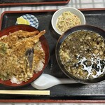 Kazuzou Gomasoba Tabedokoro - 天丼と温かいそばセット