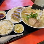 Sano Ramen Takano - 塩ワンタンメン970円＋大盛110円＋餃子セット500円