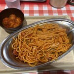 スパゲッティーのパンチョ - ▪️ナポリタンメガ盛(600g)¥890
　※並400g、大盛り500g、メガ600g迄
　　セレクト可能
▪️ミートボール¥240
　※キャッシュレス決済可