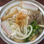 鍋焼うどん アサヒ - 七味投入♪