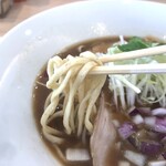 Jika Seimen Furawa- - 自家製平打ち麺　煮干スープと合っていると思います