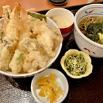 和食さと - 【季節限定？】牡蠣天丼セット