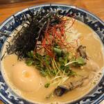 Menya Saichi - 牡蠣拉麺＋味付玉子（トッピング）