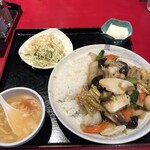 Eiri - 中華丼セット¥1,050大盛り
