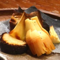 天一坊 - 筍の丸焼きアップ