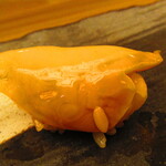 鮨処 凜 - ランチおまかせセット１０貫・凛　日替わり汁物付き　３５００円（税込）　握り-３　つぶ【２０２４年３月】