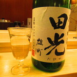 鮨処 凜 - 三重県　早川酒造　田光　純米吟醸　田町　グラス　１３００円税込）　【２０２４年３月】