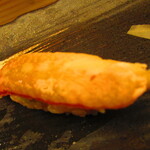 鮨処 凜 - ランチおまかせセット１０貫・凛　日替わり汁物付き　３５００円（税込）　握り-８　ズワイ【２０２４年３月】