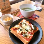 Soup&Cafe Moyaiko - スープセット＋ピザトースト変更。850+150円