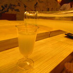 鮨処 凜 - 栃木県　仙禽酒造　雪だるま　うすにごり　グラス　１０００円　【２０２４年３月】