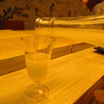 鮨処 凜 - 栃木県　仙禽酒造　雪だるま　うすにごり　グラス　１０００円　【２０２４年３月】