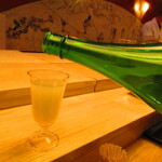 鮨処 凜 - 香川県　川鶴酒造　讃岐くらうでぃ　　　　グラス　１３００円　【２０２４年３月】