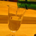 鮨処 凜 - 三重県　早川酒造　田光　純米吟醸　田町　グラス　１３００円税込）　【２０２４年３月】