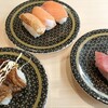 Hamazushi - サーモソ三種盛、牛カルビマヨ、まぐろ三種盛り!!