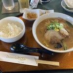 大山ゴルフクラブレストラン - 味噌ラーメンセット