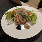ワインバー ヴァンビーノ  - ラムチョップ(付け合わせは都度、変更しております)
