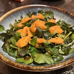 玄鮨 - ウニクレソンサラダ