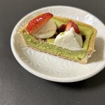 TART SQUARE - 美味しい(^O^)。上質な素材。抹茶風味のホワイトチョコベースのチーズケーキ