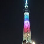 もつ焼 まるい - 夜のスカイツリー