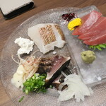 Hotarubi - 鮮魚三点盛り合わせ