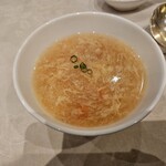 筑紫樓 - ランチセットのスープ