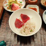 Miyasaka - 金目鯛のフライ、マグロの漬け