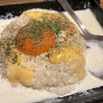 旨唐揚げと居酒メシ ミライザカ - やみつきカルボナーラライス658円